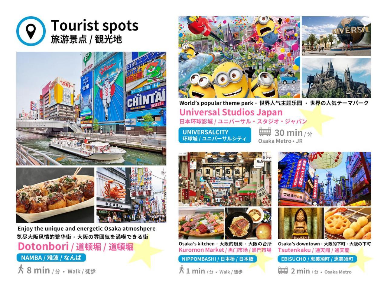 Bijou Suites Akari Osaka Zewnętrze zdjęcie